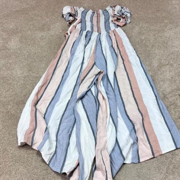 Jumpsuit Striped Short Sleeve Women's - Picture 6 of 6